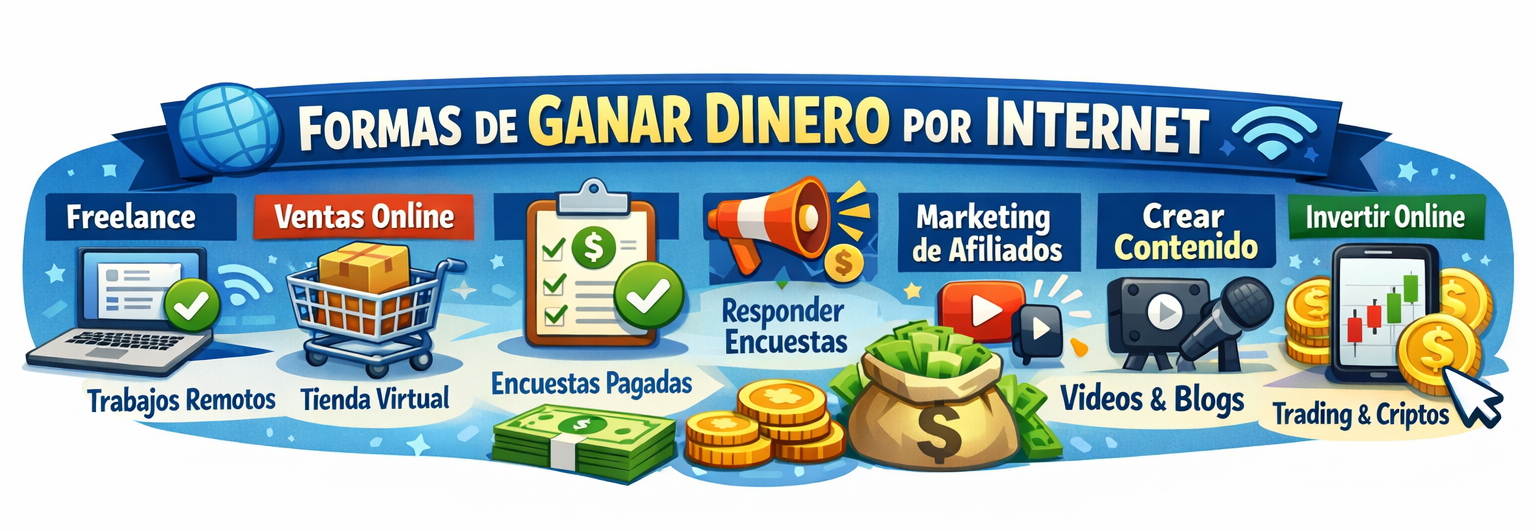 5 formas reales de ganar dinero online